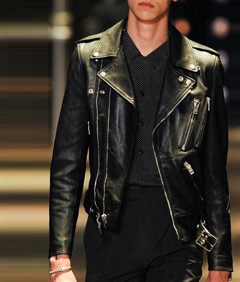 ysl mens leather jacket replica|saint laurent suede jacket.